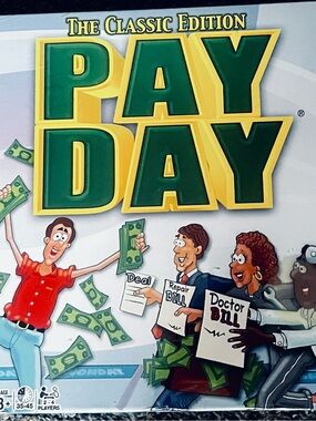 Pay Day Classic Edition Board Game - Bold Green & Yellow Cover